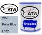 Preview: Audi, Polar Blue, L532: 1L Lackdose, von ATW Autoteile West.